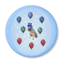 DOG NEW YEARS magnets