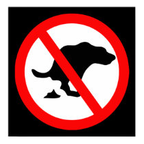 DOG NO  POOP ROAD SIGN posters