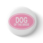 Dog of the Bride Wedding Oval Pink