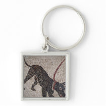 Dog on a leash, from Pompeii Key Chains