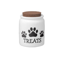 Dog or Cat Paw Treats Candy Dishes