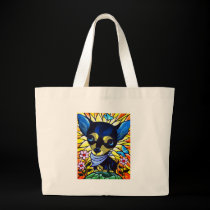 DOG PAINTING ART CHIHUAHUA - MULTI bags