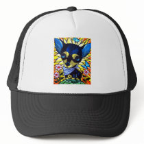DOG PAINTING ART CHIHUAHUA - MULTI hats by JUDERM DOG PAINTING ART CHIHUAHUA - MULTI hats