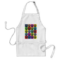 dog paw coloured aprons