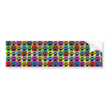 dog paw coloured bumper sticker