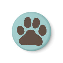 Dog Paw Print magnets by jennsdoodleworld Dog Paw Print magnets