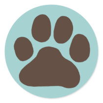 Dog Paw Print stickers