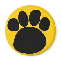 Dog Paw Print to the Paw Magnet