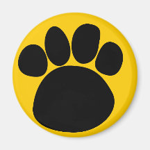 Dog Paw Print to the Paw Magnet