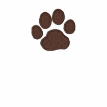 Dog Paw Print with Custom Text and Colors Polo Shirts