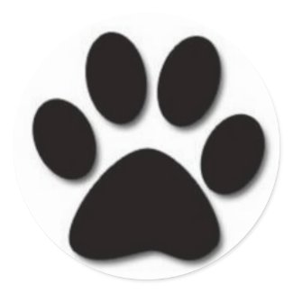 Dog Paw Sticker sticker