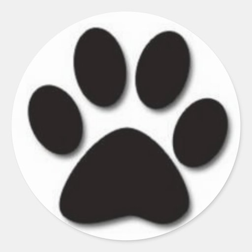 Dog Paw Sticker Zazzle