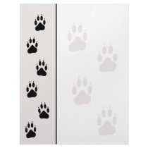 Dog Paw Tracks Letterhead Stationary