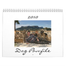 Dog Pawfile Calendar 2010