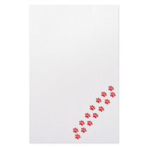 Dog Paws Customized Stationery