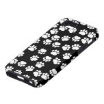 Dog Paws Traces Pawprints White, Black iPhone 5 Cases