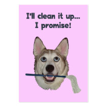 Dog Pee Clean Humor Business Card Template