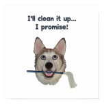 Dog Pee Clean Humor Poster