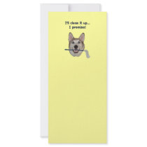 Dog Pee Clean Humor Full Color Rack Card