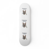 Dog Pee Clean Humor Custom Skate Board