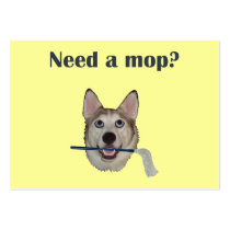 Dog Pee Humor Need Mop Business Card Templates