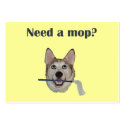 Dog Pee Humor Need Mop Business Card Templates