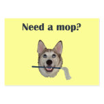 Dog Pee Humor Need Mop Business Card Templates