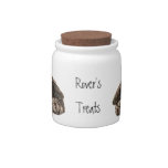 Dog, Pet, Custom Name Labrador Treat Jar, Candy Dishes