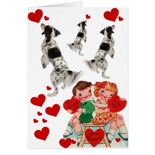 Dog Photo Vintage Valentine 11 Card