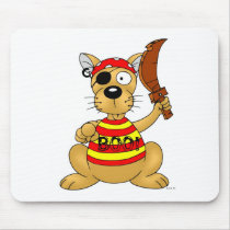 Dog pirate mouse pad