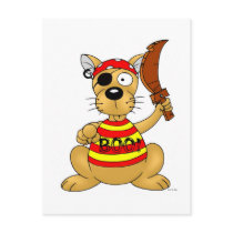 Dog pirate post card
