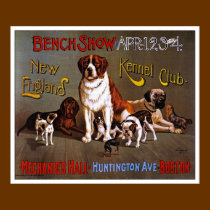 Dog Poster Print:  New England Kennel Club 1890 posters