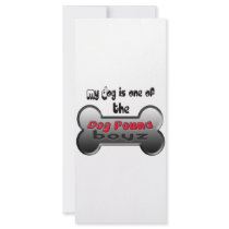 Dog Pounding it Rack Cards