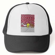Dog Public Bathrooms Funny Cartoon Tees & Gifts hats