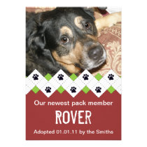 Dog/Puppy Adoption Announcement invitations