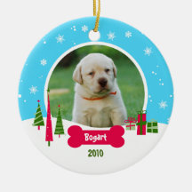 Dog / Puppy Christmas - Winter Wonderland Christmas Tree Ornament