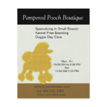 Dog Puppy Grooming Salon  Kennel   Day Care Personalized Flyer