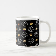 Dog Puppy Paw Prints Gifts for Dog Lovers Mugs