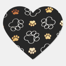 Dog Puppy Paw Prints Gifts for Dog Lovers Sticker
