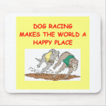 dog racing mouse pad