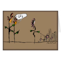 Dog Roses in Manhattan Cards