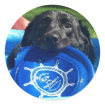 DOG ROUND STICKER