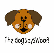 Dog Says Woof photo sculptures