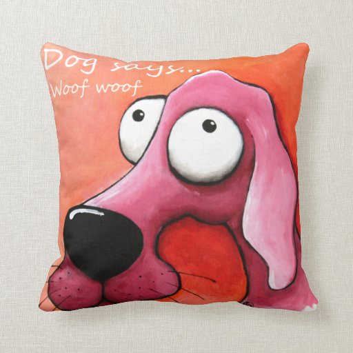 woof dog pillow