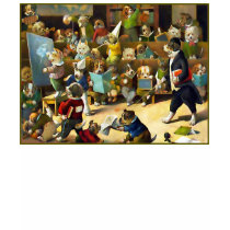 Dog School by Louis Wain t-shirts