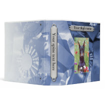 Dog Scrapbook, blue binders