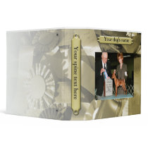 Dog Scrapbook, Gold binders
