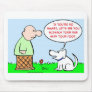 dog scratch ear foot smart mouse mat