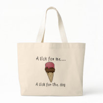 Dog Sharing Ice Cream bags