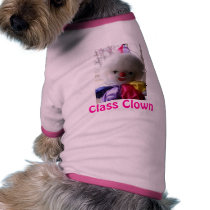 Dog shirt -Class Clown pet clothing by KatAnnette Dog shirt -Class Clown pet clothing